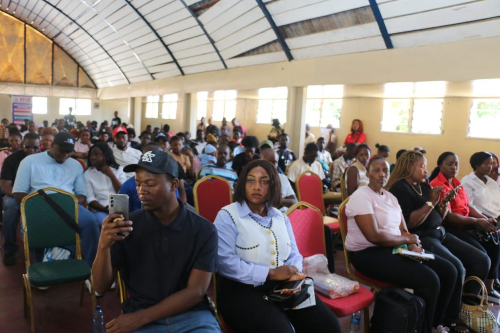Over 400 young people gather for the Ndola Youth Town Hall Meeting